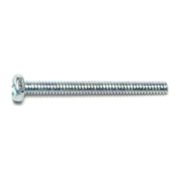 Midwest Fastener #6-32 x 1-1/2 in Slotted Hex Machine Screw, Zinc Plated Steel, 20 PK 65547 - main